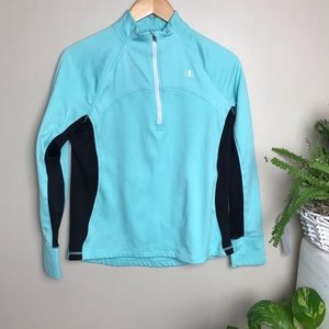 Champion Medium Athletic Jacket Green Black Medium
